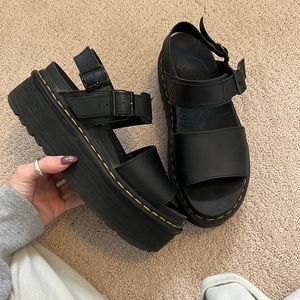 Platform doc marten sandals